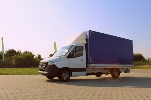 AG Zabudowy - Realizacja  Mercedes Sprinter - skrzynia z plandeką
