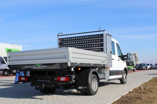 AG Zabudowy - Realizacje - Ford Transit - wywrotka ze skrzynią narzędziową