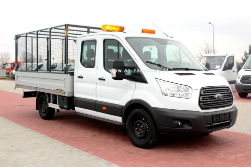 AG Zabudowy - Realizacja  Ford Transit - Skrzynia z nadstawkami z siatki do przewozu liści