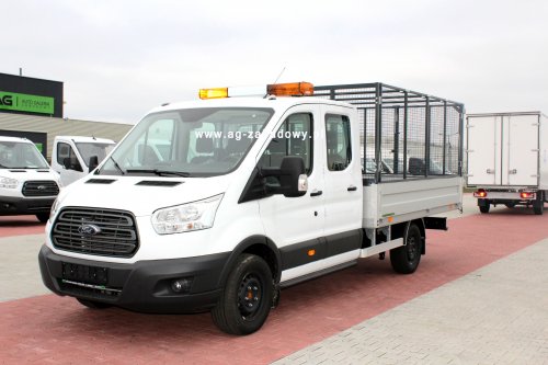 AG Zabudowy - Realizacje - Ford Transit - Skrzynia z nadstawkami z siatki do przewozu liści